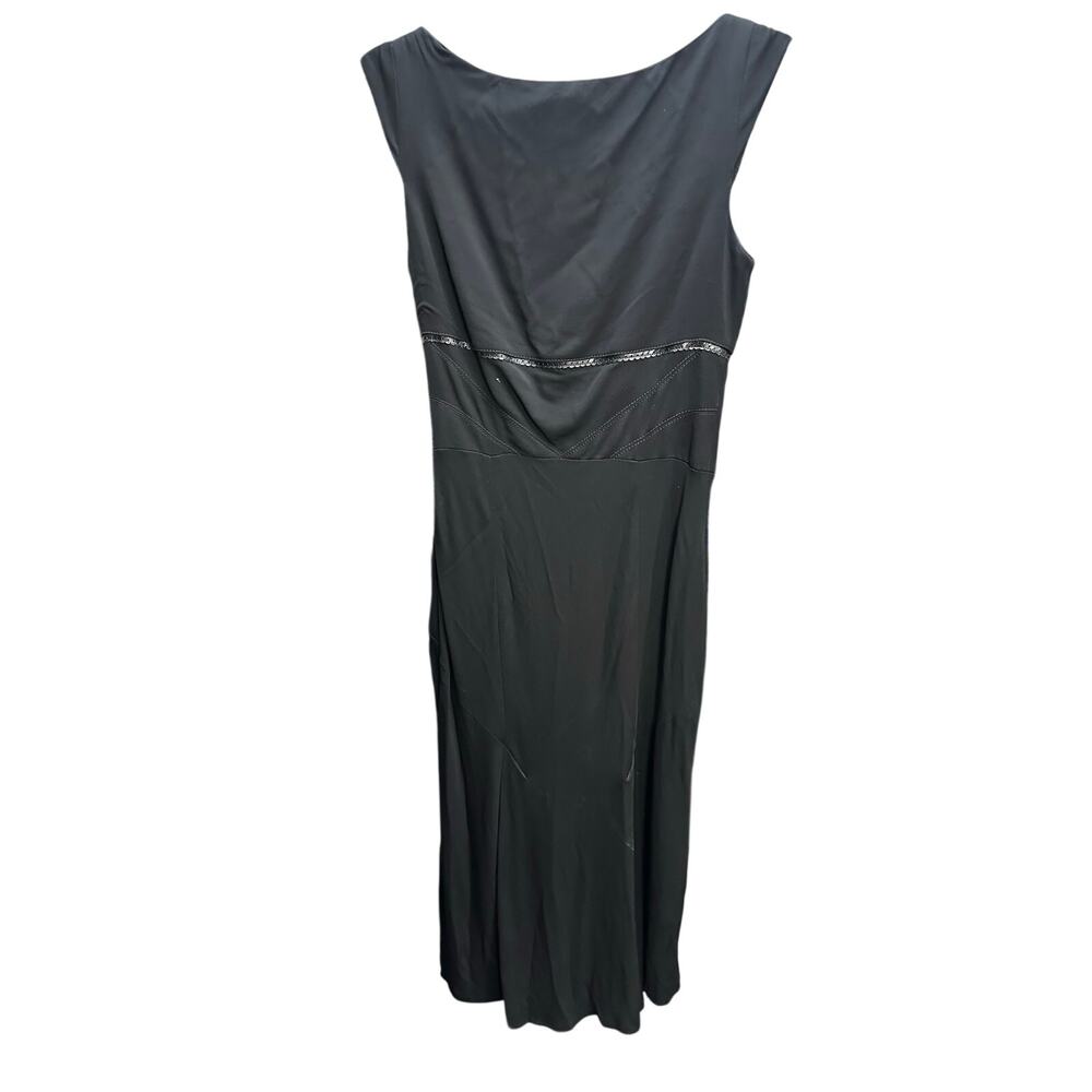 V 028-RARE Vintage Karen Millen Structured Corset Midi Dress size 4 / PTP 16.5 - Picture 3 of 4